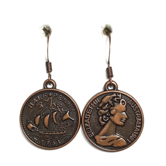 Jewelry - 3 for $15 🪐 Bronze colored coin earrings